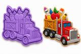 School Supply Truck Cookie Cutter & Embosser Stamp – Back to School Cookie Cutter – Teacher & Kids Theme Cookies