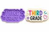 Third Grade Cookie Cutter & Embosser Stamp – Back to School Cookie Cutter – First Day of School Cookies