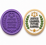 Justice Learned, Future Earned Cookie Cutter & Embosser