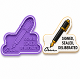 Signed, Sealed, Deliberated Cookie Cutter & Embosser