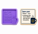 Lawyer Definition Cookie Cutter & Embosser