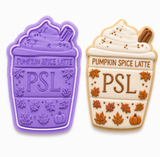 Pumpkin Spice Latte Cookie Cutter & Embosser