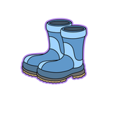 Gone Fishin’ Rubber Boots Cookie Cutter & Stamp