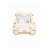 Front View Golf Cart Cookie Cutter & Stamp