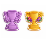 #1 Mom Golf Trophy Cookie Cutter & Stamp – Mother’s Day Award Plaque Design