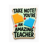 Take Note, You’re an Amazing Teacher Cookie Cutter Set