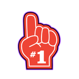 Foam Finger Cookie Cutter & Stamp – Sports Fan Cookie