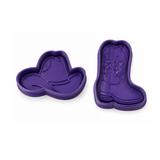 Western Cowboy Hat Cookie Cutter & Stamp – Rodeo Theme Fondant & Sugar Cookie Tool