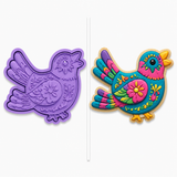 Talavera Folk Art Bird Cookie Cutter & Embosser Two-Piece Set