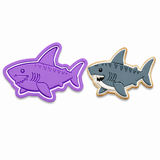 Tiger Shark Cookie Cutter & Embosser Two-Piece Set