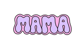 Mama Retro Cookie Cutter & Stamp