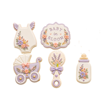Baby in Bloom Collection – 5 Piece Cookie Cutter & Embosser Set