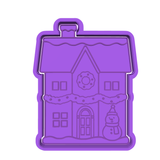 Christmas House Cookie Cutter and Stamp