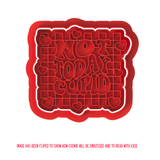 Valentines Not Today Cupid Cookie Cutters with Stamp Size Option