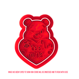 Valentines Be Mine Cookie Cutters with Stamp Size Option