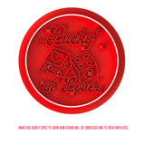Lucky in Love Cookie Cutters with Stamp Size Option