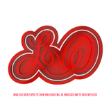Love Cookie Cutter and Stamp with Size Option