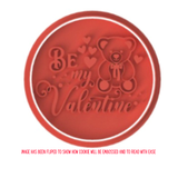 Be My Valentines Day Cookie Cutter and Stamp with Size Option
