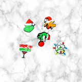 Christmas Grouch inspired Shoe charms