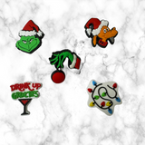 Christmas Grouch inspired Shoe charms