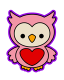 A Hoot of Love Cookie Cutters with Stamp Size Option