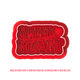 Sweet Heart Cookie Cutters with Stamp Size Option