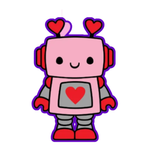 Robot Cookie Cutters with Stamp Size Option