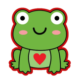 Valentines Frog Cookie Cutters with Stamp Size Option