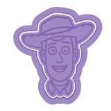 Friendly Cowboy Sheriff Cookie Cutter & Embosser Stamp