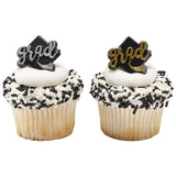 Grad Foil Cupcake Rings
