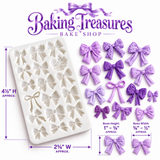 Assorted Decorative Bows Silicone Mold – Ribbon Bows, Fondant & Cake Decorating