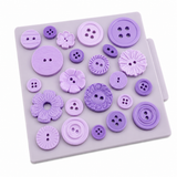 Assorted Buttons Silicone Mold – Sewing & Decorative Button Designs