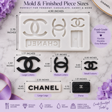 Designer-Inspired Logo & Purse Silicone Mold – 5-Design Fondant & Chocolate Mold