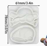 Baseball Cap, Bats & Glove Silicone Mold