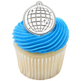 Disco Ball Cupcake Rings, 12ct