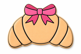 Sweet Paris Bow Croissant Cookie Cutter & Stamp