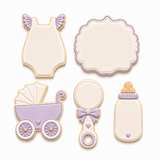 Baby in Bloom Collection – 5 Piece Cookie Cutter & Embosser Set