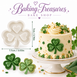 Heart Leaf Shamrock Silicone Mold – St. Patrick's Day Clover Cake Decorating Mold