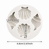 Seashells Silicone Mold – 4-Cavity Ocean Shell Decorating Mold