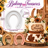 Large Horseshoe Silicone Mold  Western Wedding Cake Topper & Fondant Decorating Mold