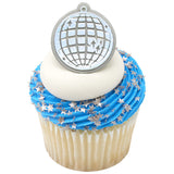 Disco Ball Cupcake Rings, 12ct