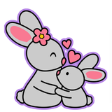 Mama & Me Bunny Cookie Cutter & Stamp