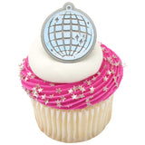 Disco Ball Cupcake Rings, 12ct