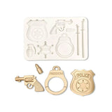 police-sheriff-law-silicone mold 