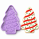 Ribbon Christmas Tree Cookie Cutter & Embosser Two-Piece Set