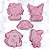 Cute Kitty and  friends Cookie Cutter and stamp