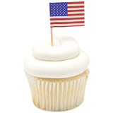 American Flag  Pics Cupcake Decoration