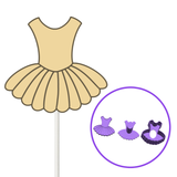 Ballerina Dress Cake Pop Mold W Embosser