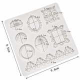 Vintage Frame Silicone Mold – Ornate Frames, Lace & Floral Cake Decorating Mold
