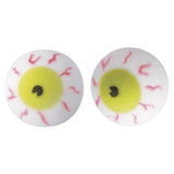 Halloween Scary Bloodshot Eyeballs Edible Sugar Decorations - 12ct